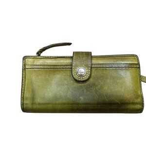 Ladies Fossil Green Leather‎ Bifold Wallet